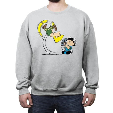 Flash Trick - Crew Neck Sweatshirt Crew Neck Sweatshirt RIPT Apparel Small / Sport Gray