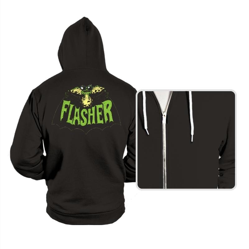 Flasher - Hoodies Hoodies RIPT Apparel Small / Black