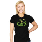 Flasher - Womens T-Shirts RIPT Apparel Small / Black