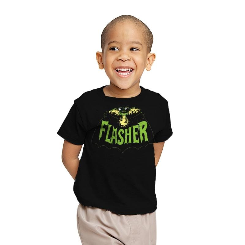 Flasher - Youth T-Shirts RIPT Apparel X-small / Black