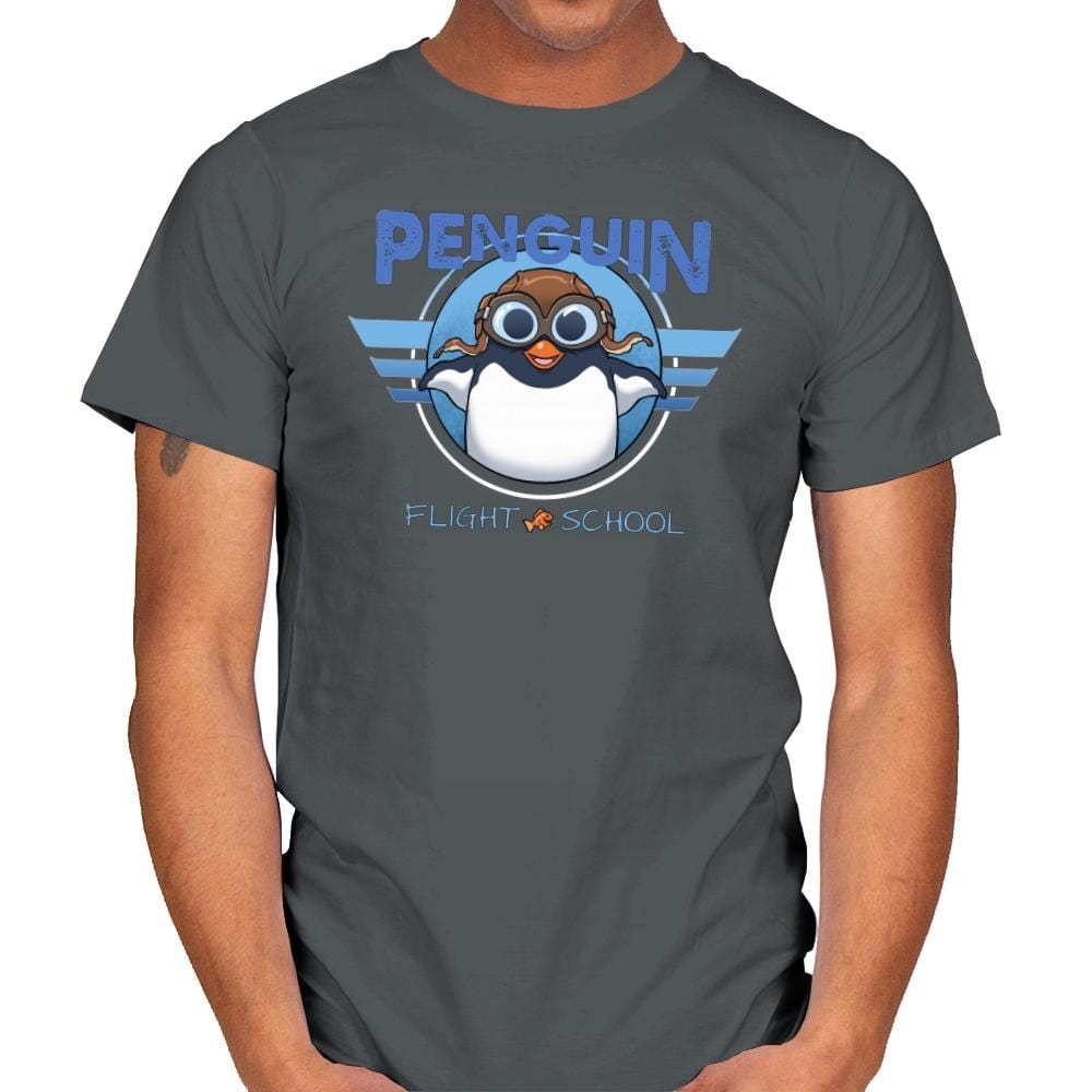 Flight School - Mens T-Shirts RIPT Apparel Small / Charcoal