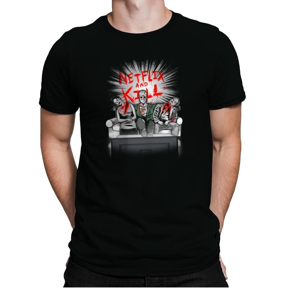 'Flix and Kill Exclusive - Mens Premium T-Shirts RIPT Apparel Small / Black