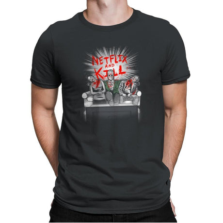 'Flix and Kill Exclusive - Mens Premium T-Shirts RIPT Apparel Small / Heavy Metal