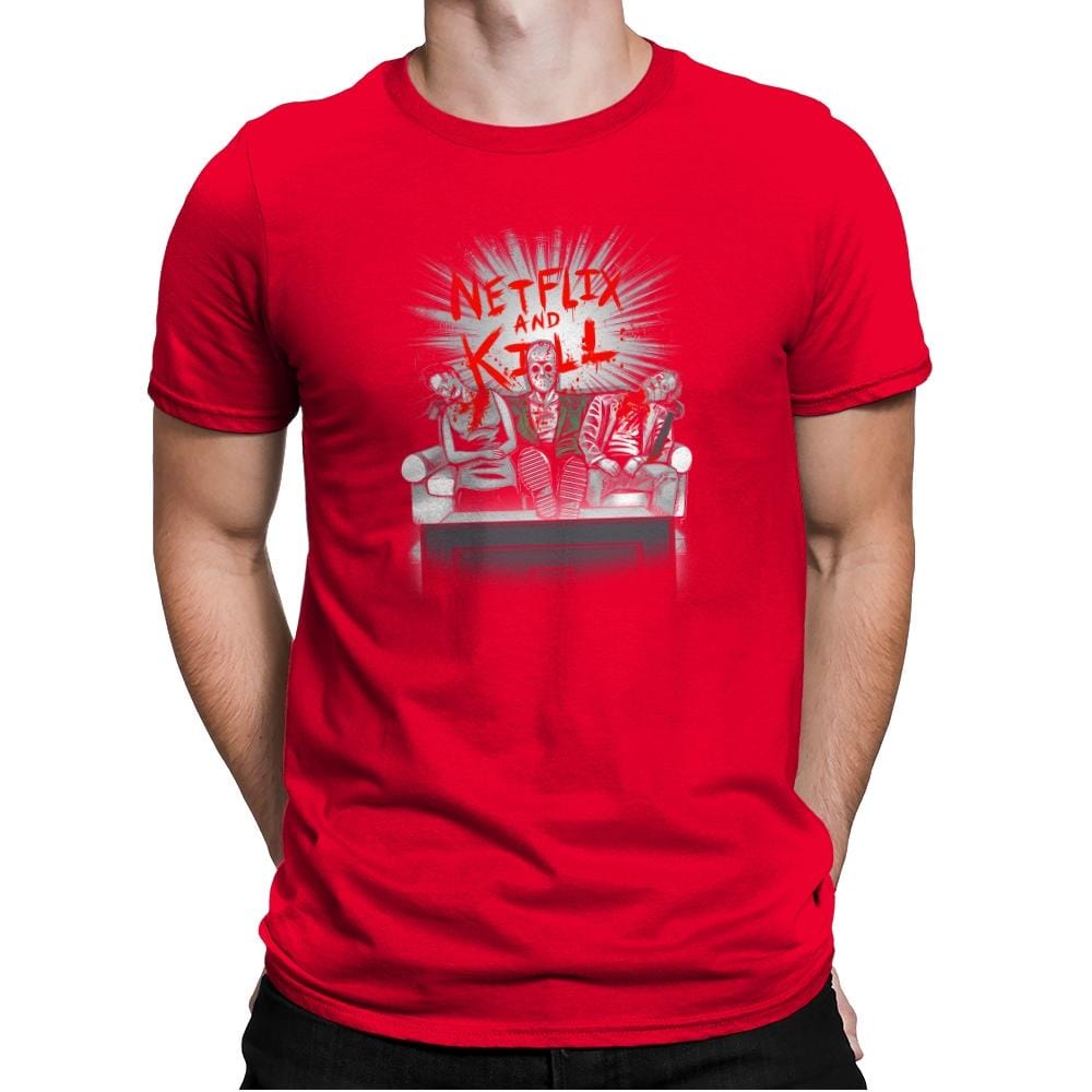 'Flix and Kill Exclusive - Mens Premium T-Shirts RIPT Apparel Small / Red