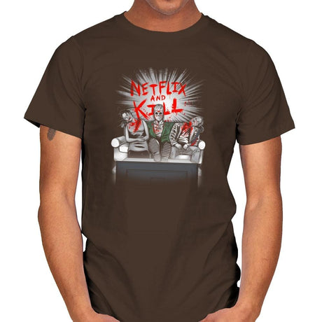 'Flix and Kill Exclusive - Mens T-Shirts RIPT Apparel Small / Dark Chocolate