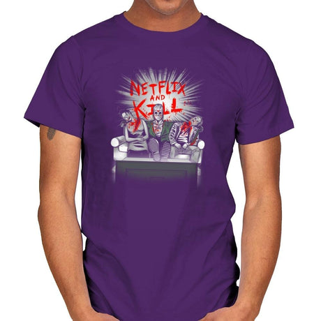 'Flix and Kill Exclusive - Mens T-Shirts RIPT Apparel Small / Purple