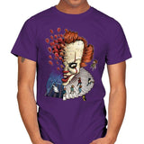 Floating Clown - Anytime - Mens T-Shirts RIPT Apparel Small / Purple