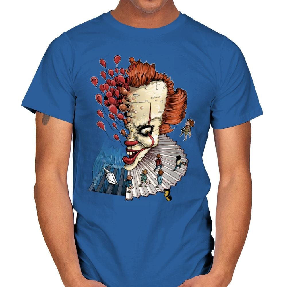 Floating Clown - Anytime - Mens T-Shirts RIPT Apparel Small / Royal