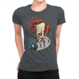 Floating Clown - Anytime - Womens Premium T-Shirts RIPT Apparel Small / Heavy Metal