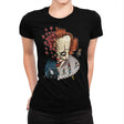 Floating Clown - Anytime - Womens Premium T-Shirts RIPT Apparel Small / Indigo