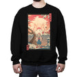 Floating Nightmare Ukiyo-e - Crew Neck Sweatshirt Crew Neck Sweatshirt RIPT Apparel Small / Black