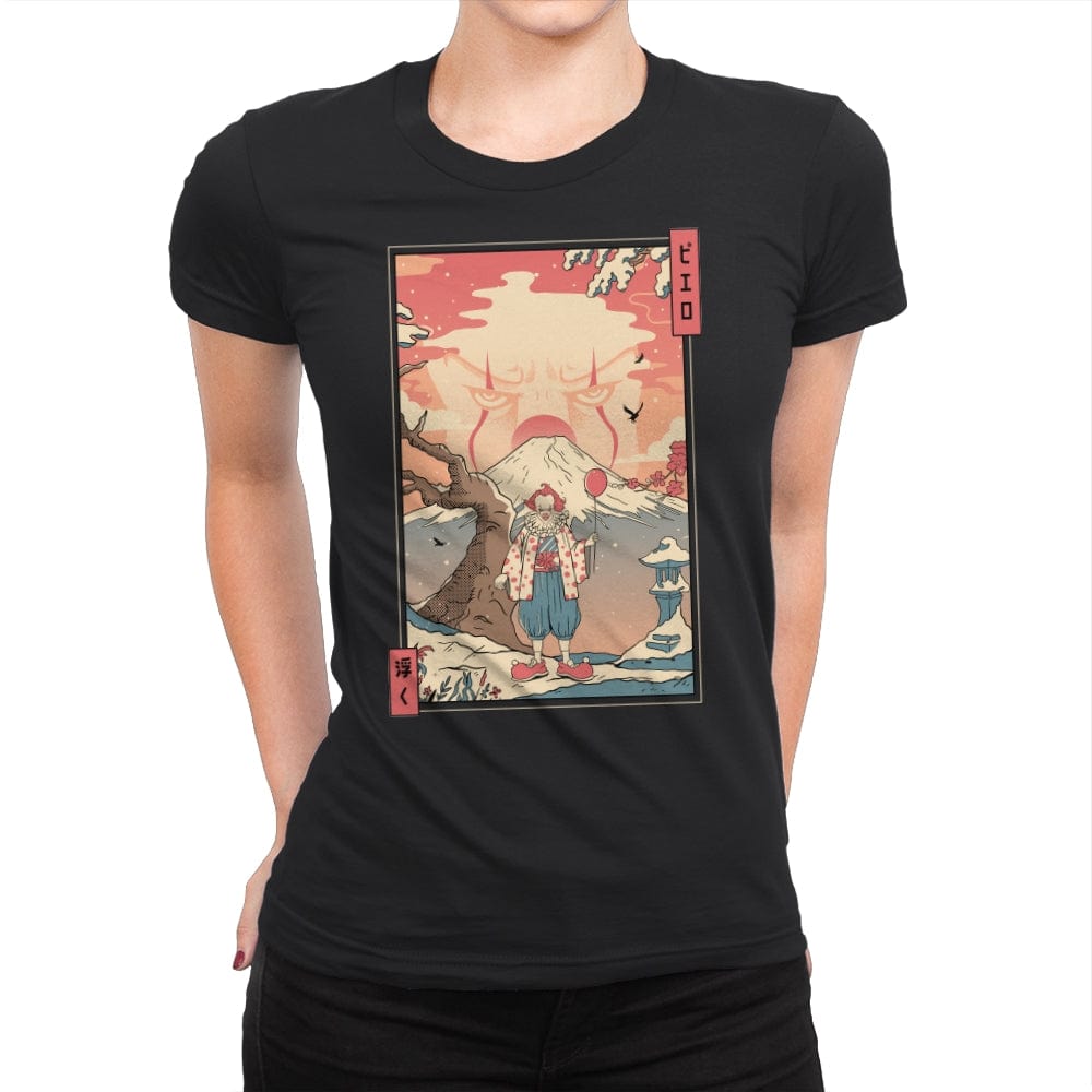 Floating Nightmare Ukiyo-e - Womens Premium T-Shirts RIPT Apparel Small / Black