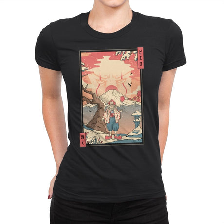 Floating Nightmare Ukiyo-e - Womens Premium T-Shirts RIPT Apparel Small / Black
