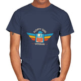 Floppy Disk Veteran - Expert in the Old School of Storage - Mens T-Shirts RIPT Apparel Small / Navy