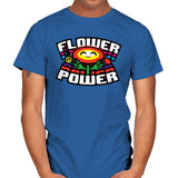 Flower Power Up - Mens T-Shirts RIPT Apparel Small / Royal