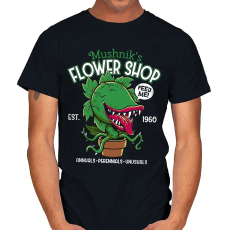 Flower Shop - Mens T-Shirts RIPT Apparel Small / Black