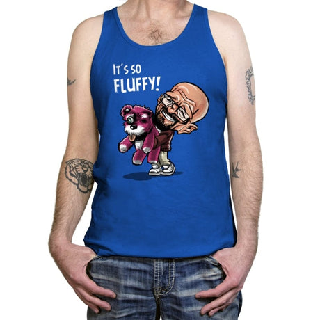 Fluffy Pink Bear - Tanktop Tanktop RIPT Apparel X-Small / True Royal