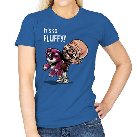 Fluffy Pink Bear - Womens T-Shirts RIPT Apparel Small / Royal