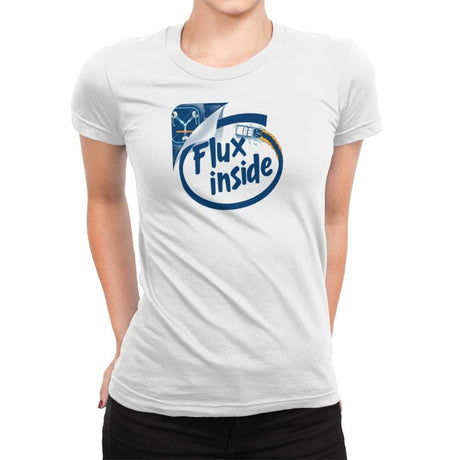 Flux Inside Exclusive - Womens Premium T-Shirts RIPT Apparel Small / White