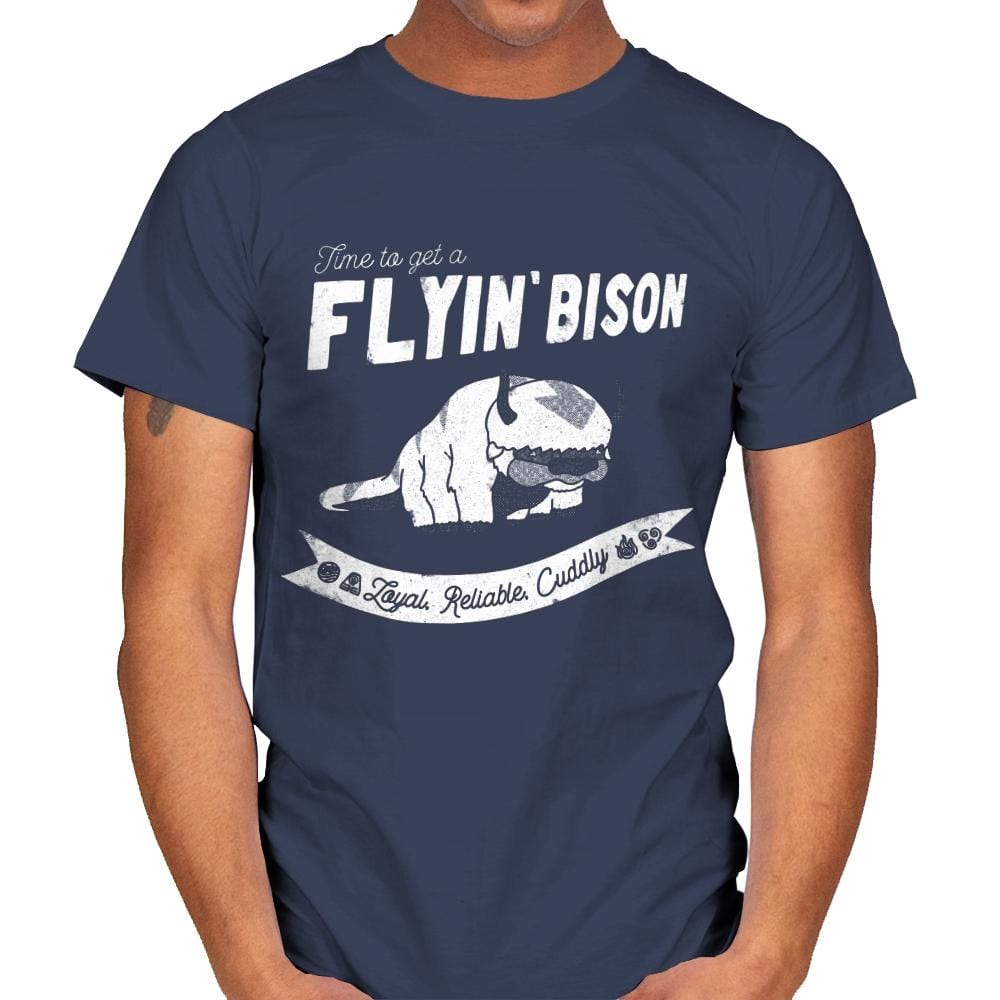 Flyin Bison - Mens T-Shirts RIPT Apparel Small / Navy