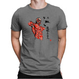 Flying For Freedom - Sumi Ink Wars - Mens Premium T-Shirts RIPT Apparel Small / Heather Grey