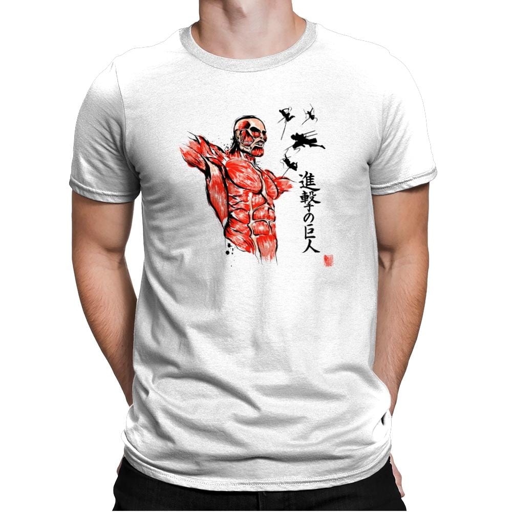 Flying For Freedom - Sumi Ink Wars - Mens Premium T-Shirts RIPT Apparel Small / White