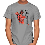 Flying For Freedom - Sumi Ink Wars - Mens T-Shirts RIPT Apparel Small / Sport Grey