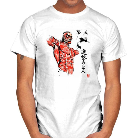 Flying For Freedom - Sumi Ink Wars - Mens T-Shirts RIPT Apparel Small / White
