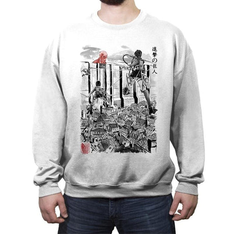 Flying for Humanity - Crew Neck Sweatshirt Crew Neck Sweatshirt RIPT Apparel