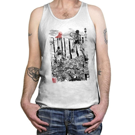 Flying for Humanity - Tanktop Tanktop RIPT Apparel X-Small / White