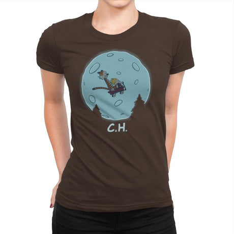 Flying Wagon - Raffitees - Womens Premium T-Shirts RIPT Apparel Small / Dark Chocolate