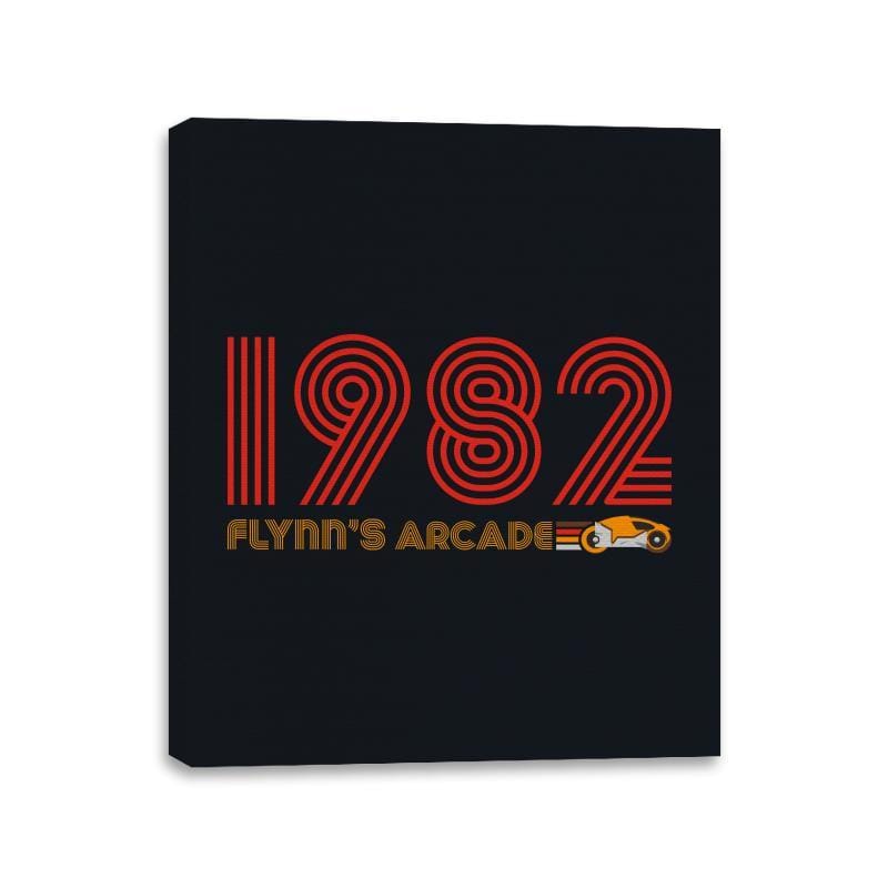 Flynn's Arcade 1982 - Canvas Wraps Canvas Wraps RIPT Apparel 11x14 / Black