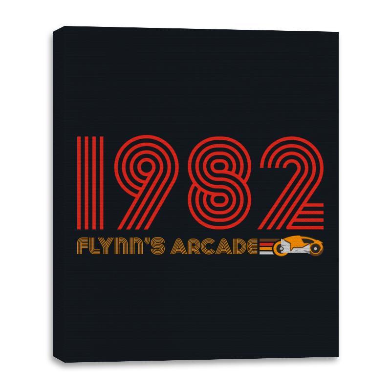 Flynn's Arcade 1982 - Canvas Wraps Canvas Wraps RIPT Apparel 16x20 / Black