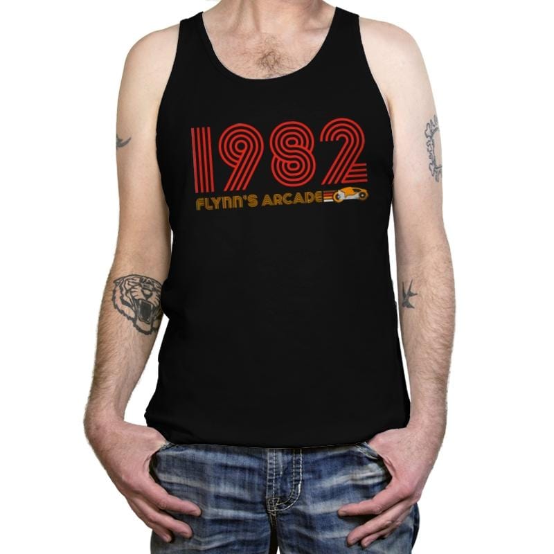 Flynn's Arcade 1982 - Tanktop Tanktop RIPT Apparel X-Small / Black