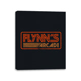 Flynn's Arcade 80s Retro - Canvas Wraps Canvas Wraps RIPT Apparel 11x14 / Black