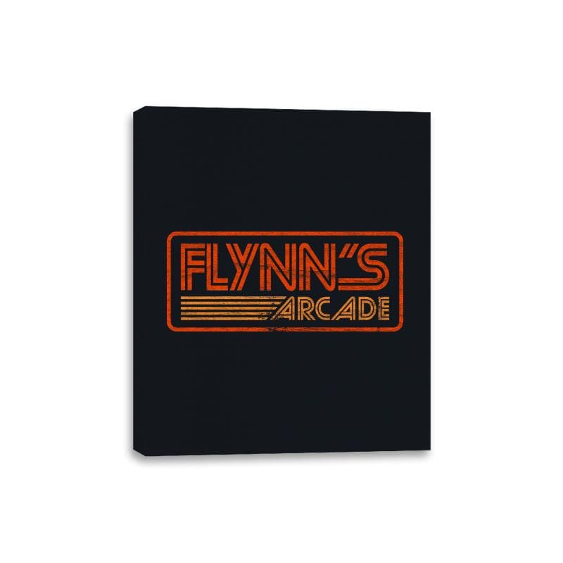 Flynn's Arcade 80s Retro - Canvas Wraps Canvas Wraps RIPT Apparel 8x10 / Black