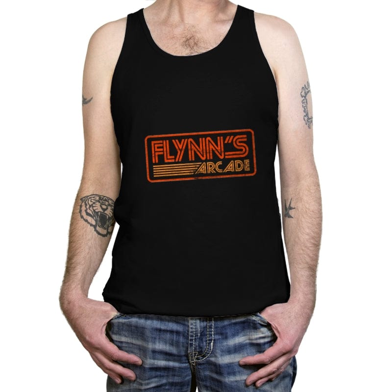Flynn's Arcade 80s Retro - Tanktop Tanktop RIPT Apparel X-Small / Black