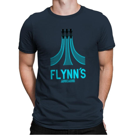 Flynn's Arcade - Best Seller - Mens Premium T-Shirts RIPT Apparel Small / Indigo