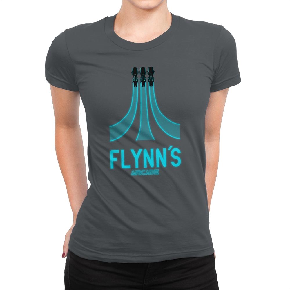 Flynn's Arcade - Best Seller - Womens Premium T-Shirts RIPT Apparel Small / Heavy Metal