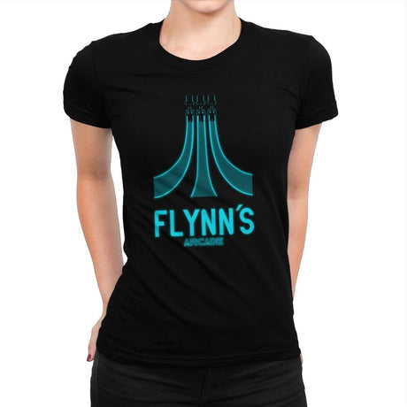 Flynn's Arcade - Best Seller - Womens Premium T-Shirts RIPT Apparel Small / Indigo