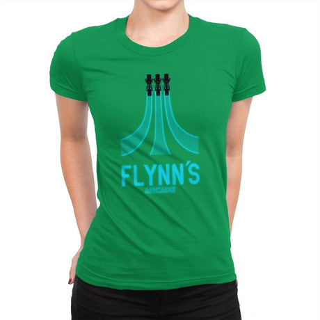 Flynn's Arcade - Best Seller - Womens Premium T-Shirts RIPT Apparel Small / Kelly Green