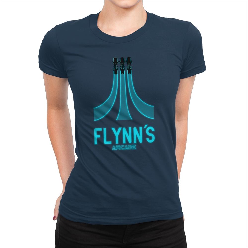 Flynn's Arcade - Best Seller - Womens Premium T-Shirts RIPT Apparel Small / Midnight Navy