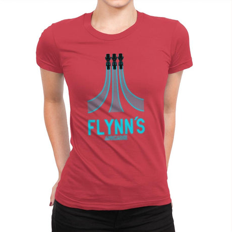Flynn's Arcade - Best Seller - Womens Premium T-Shirts RIPT Apparel Small / Red