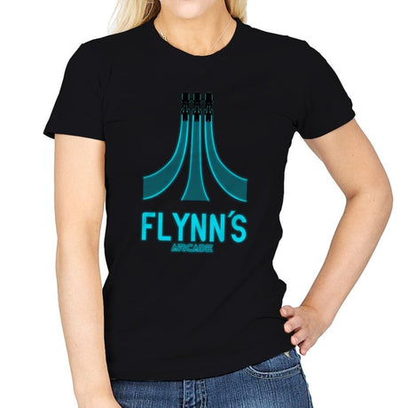 Flynn's Arcade - Best Seller - Womens T-Shirts RIPT Apparel Small / Black