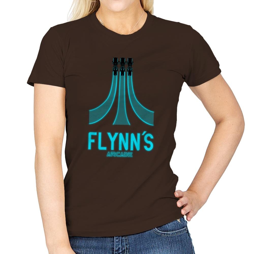 Flynn's Arcade - Best Seller - Womens T-Shirts RIPT Apparel Small / Dark Chocolate
