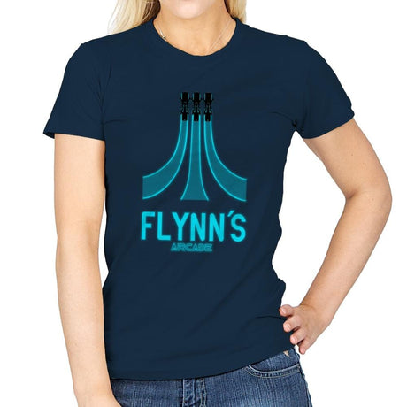 Flynn's Arcade - Best Seller - Womens T-Shirts RIPT Apparel Small / Navy