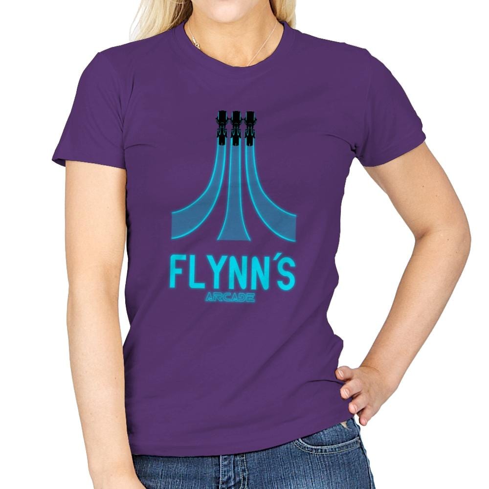 Flynn's Arcade - Best Seller - Womens T-Shirts RIPT Apparel Small / Purple