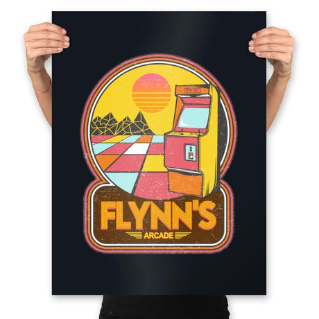 Flynn's Arcade - Prints Posters RIPT Apparel 18x24 / Black