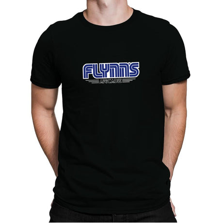 Flynn's Arcadea - Anytime - Mens Premium T-Shirts RIPT Apparel Small / Black