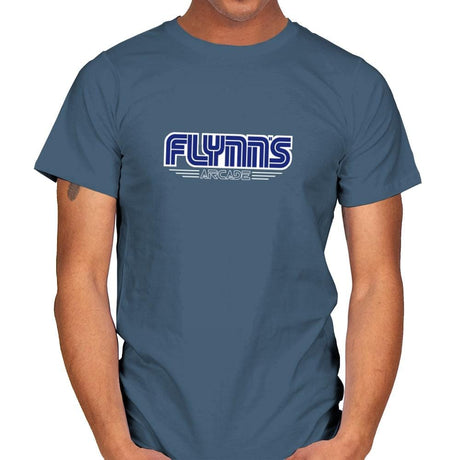 Flynn's Arcadea - Anytime - Mens T-Shirts RIPT Apparel Small / Indigo Blue